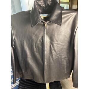 Lorenz Leather Firenze Men’s Black Genuine Leather Jacket Made in Italy